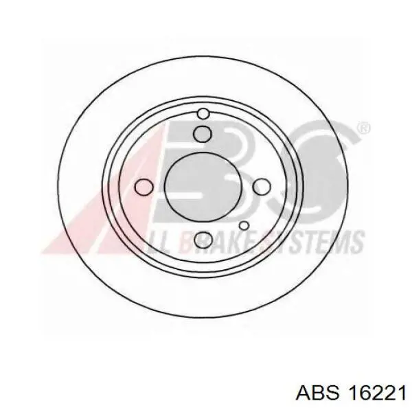 Диск гальмівний задній 16221 ABS