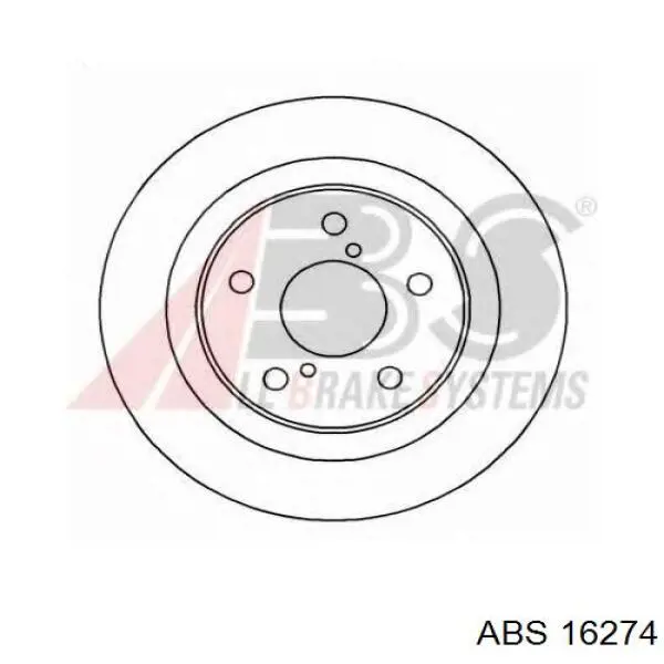 16274 ABS диск гальмівний задній