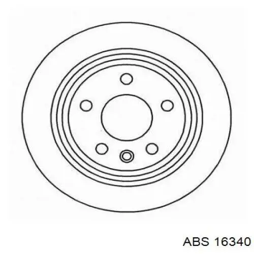16340 ABS диск гальмівний задній