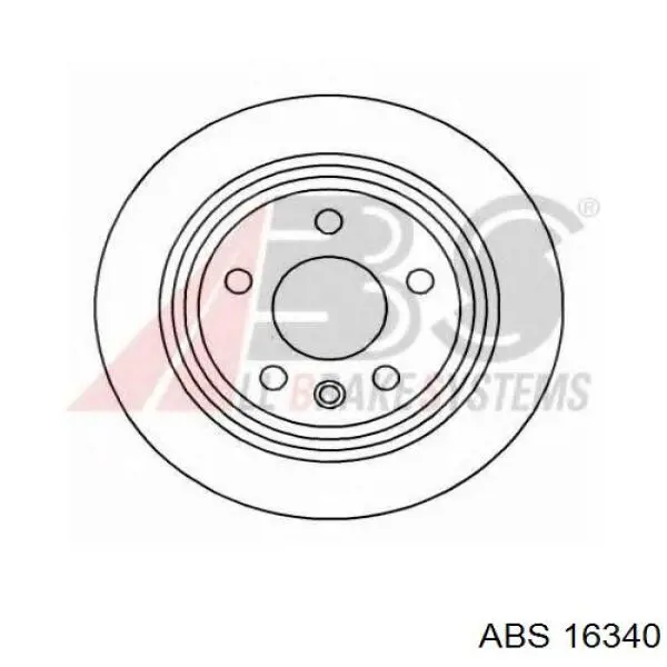 Купити 16340 ABS Диск заднього гальма