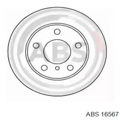 Диск переднього гальма ABS 16567 ціна, від 50.06 USD