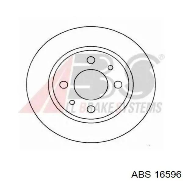 16596 ABS диск гальмівний передній