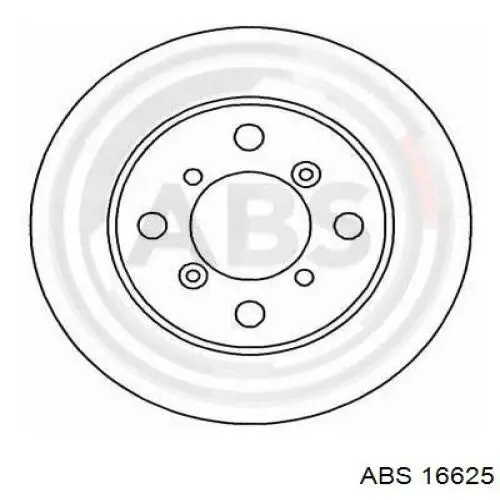 16625 ABS диск гальмівний передній