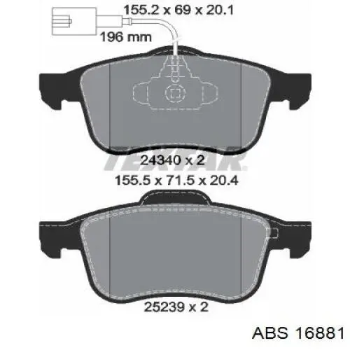 Купити 16881 ABS Ротор гальмівний