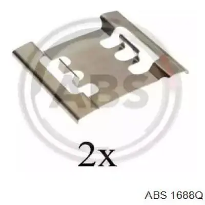Купити 1688Q ABS Комплект пружинок кріплення дискових колодок, передніх