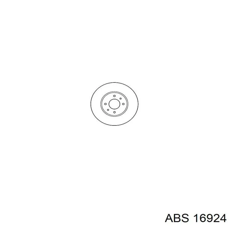 Диск переднього гальма ABS 16924 ціна, від 33.12 USD