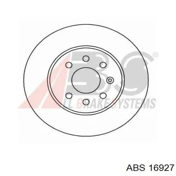 16927 ABS диск гальмівний передній