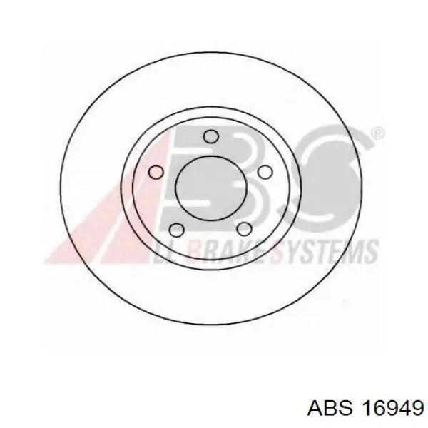 16949 ABS диск гальмівний передній