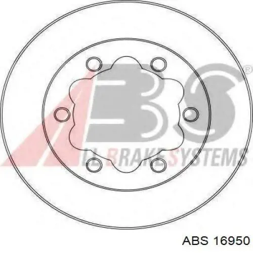 Диск гальмівний задній 16950 ABS