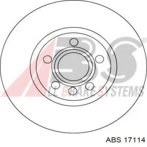 Диск гальмівний передній 17114 ABS