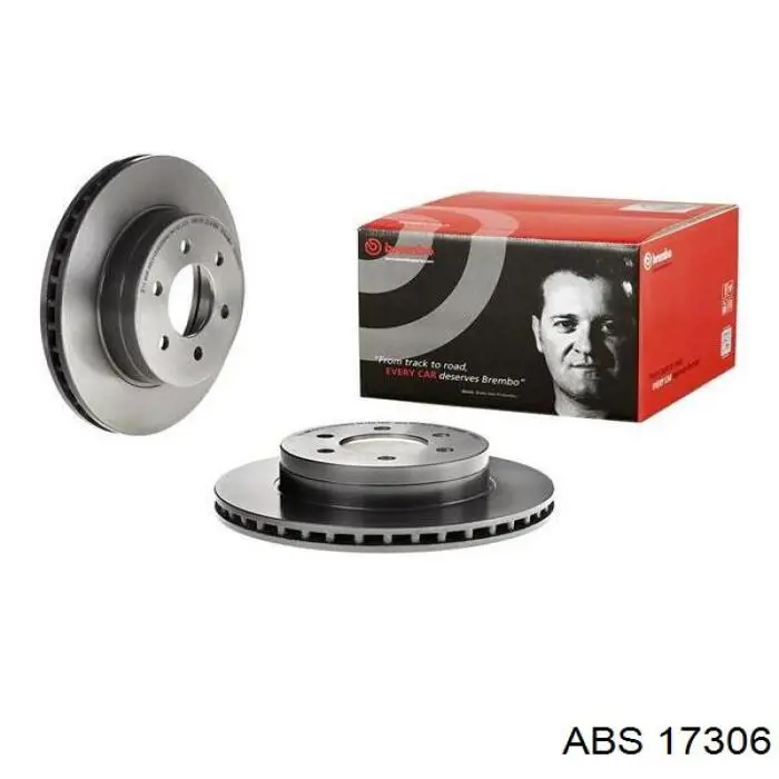 Диск переднього гальма ABS 17306 ціна, від 44.06 USD