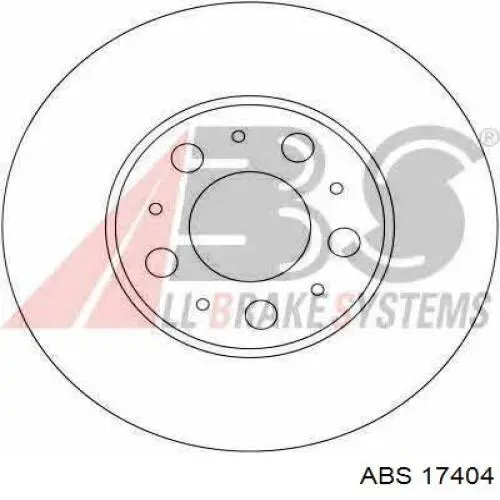 Диск гальмівний передній 17404 ABS