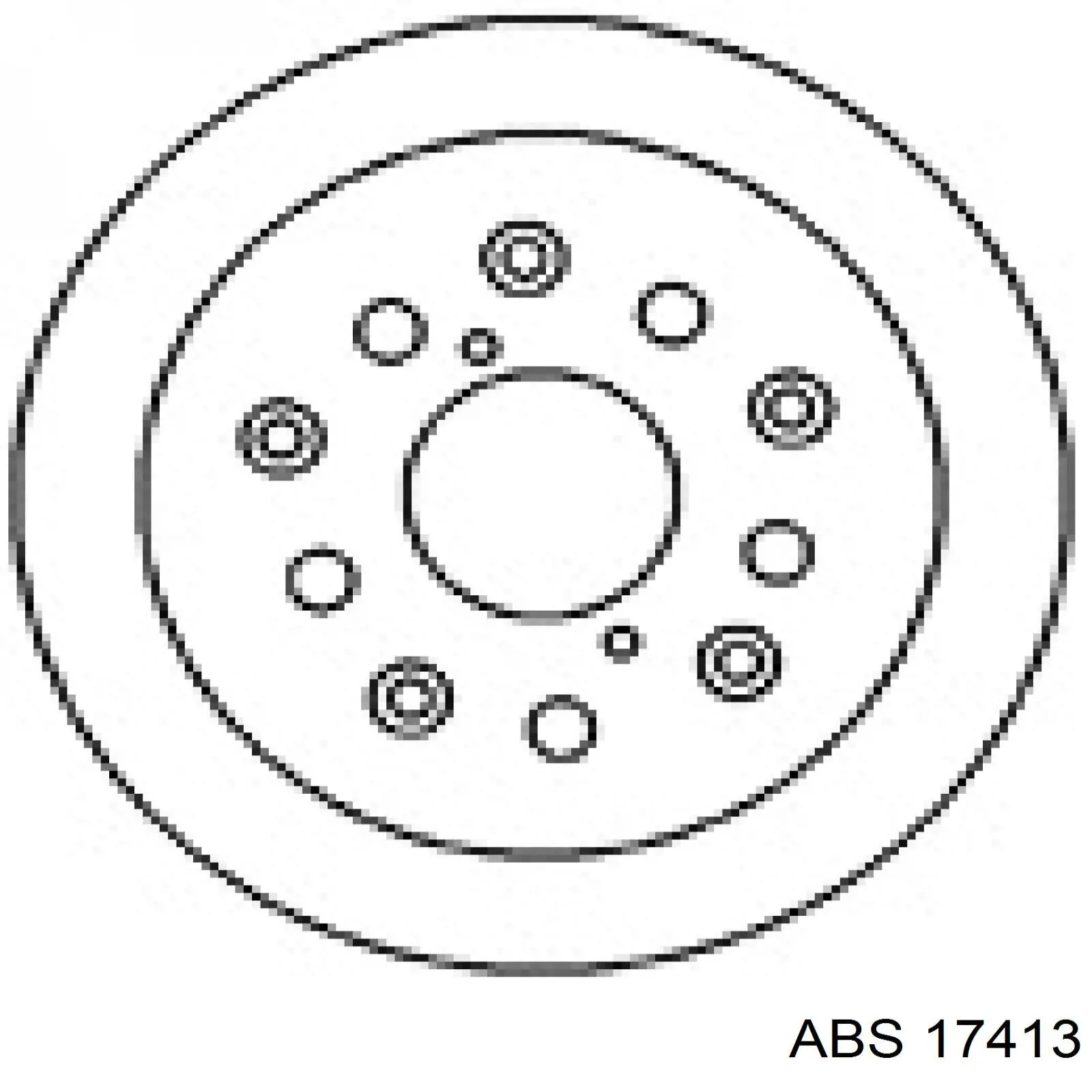 Задні дискові гальма ABS 17413 ціна, від 41.79 USD