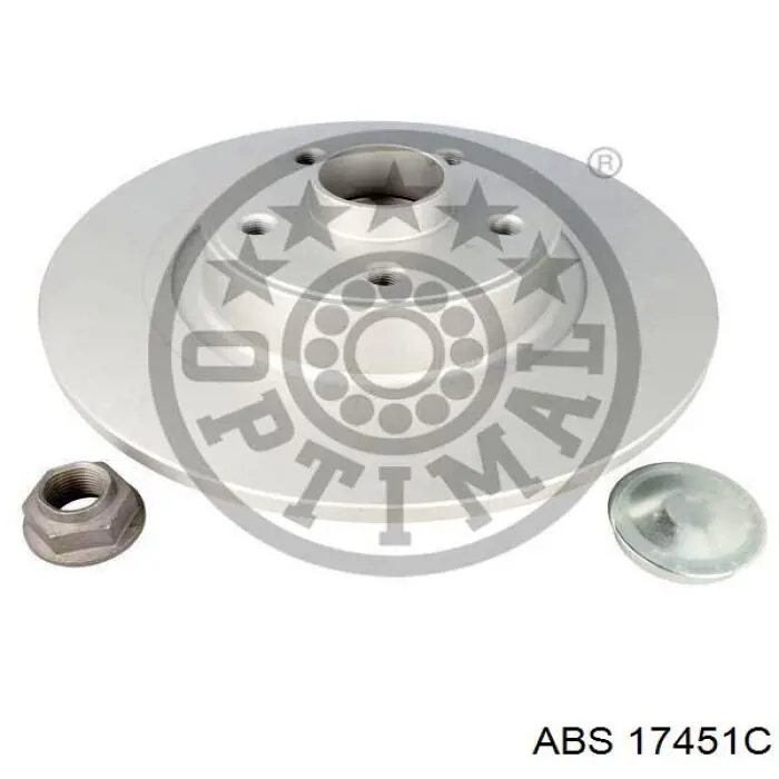 Задні дискові гальма ABS 17451C ціна, від 88.65 USD