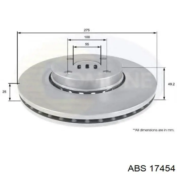 Купити 17454 ABS Ротор гальмівний