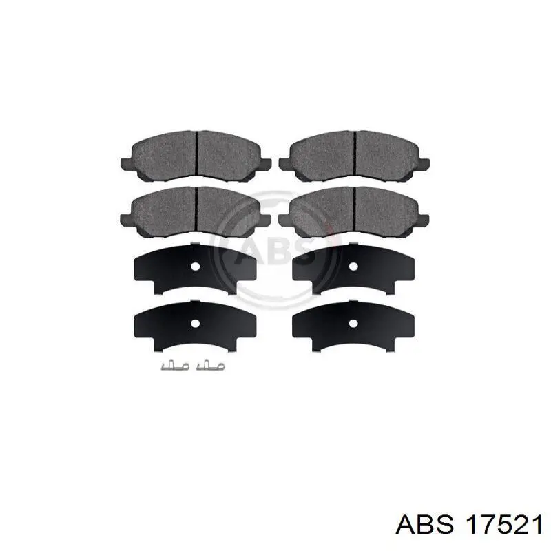 Ремкомплект передніх гальм 17521 ABS