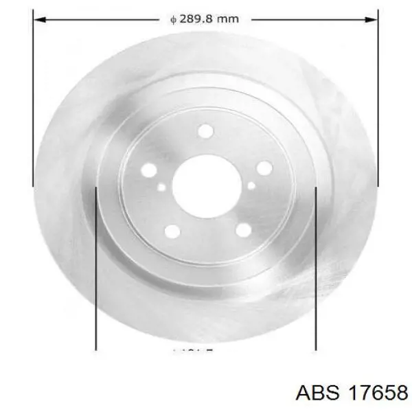 Задні дискові гальма ABS 17658 ціна, від 36.54 USD