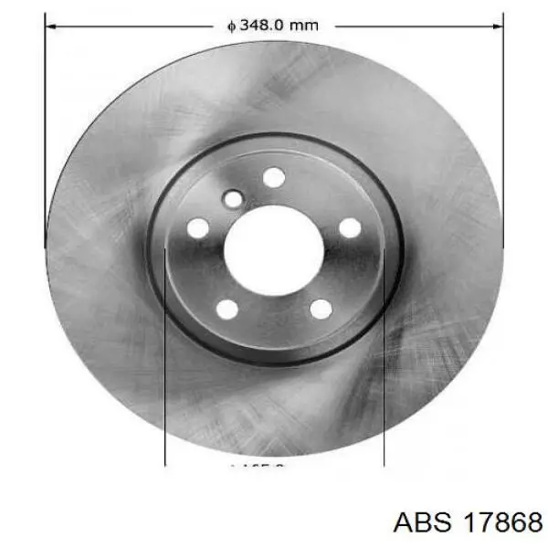 Диск переднього гальма ABS 17868 ціна, від 67.25 USD