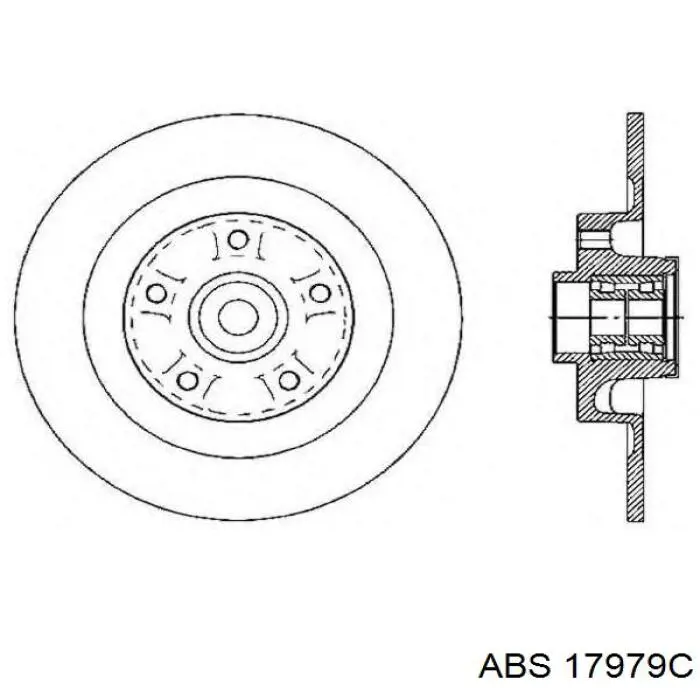 Гальмівні диски 17979C ABS