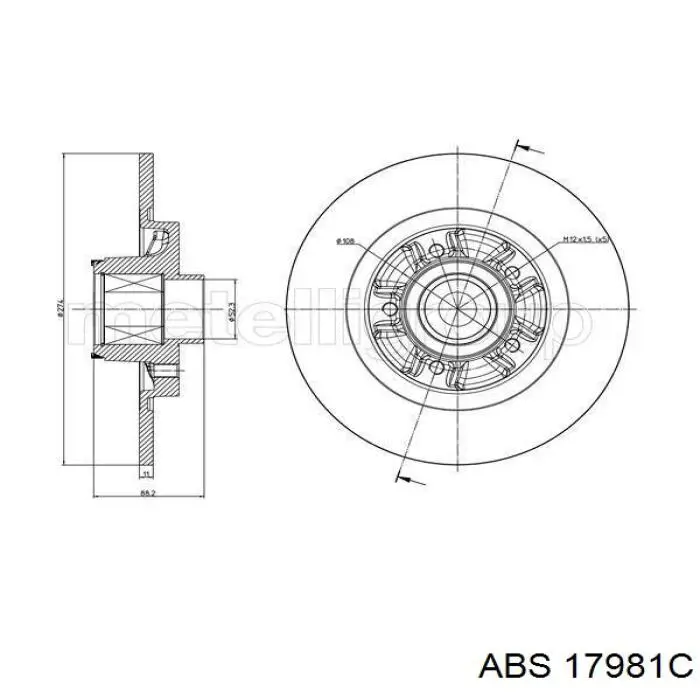 Гальмівні диски 17981C ABS
