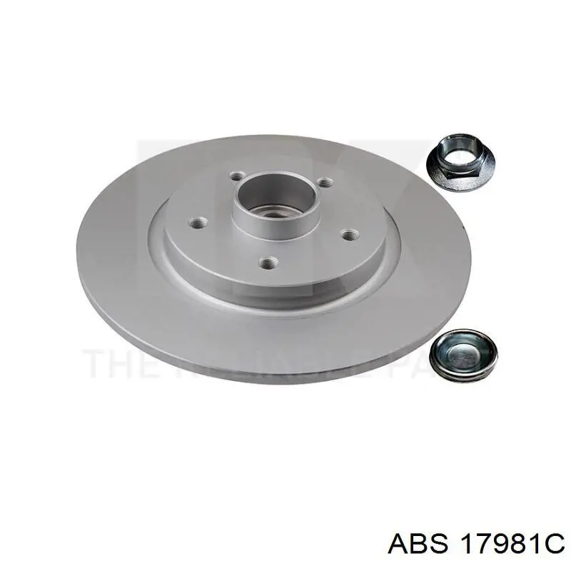 17981C ABS диск гальмівний задній