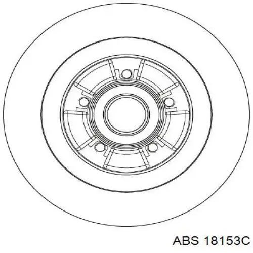 18153C ABS диск гальмівний задній