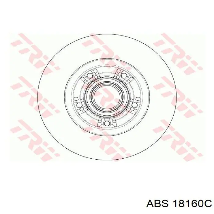 Диск гальмівний задній 18160C ABS