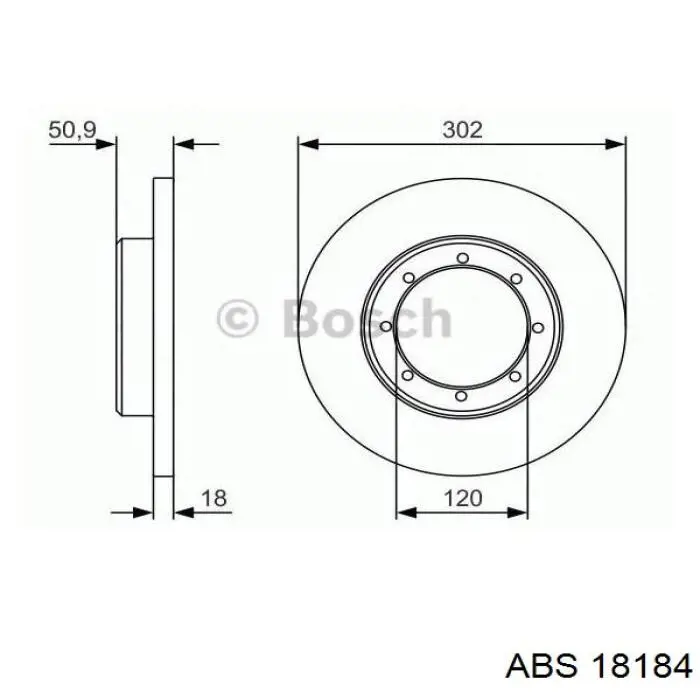 Задні дискові гальма ABS 18184 ціна, від 48.02 USD