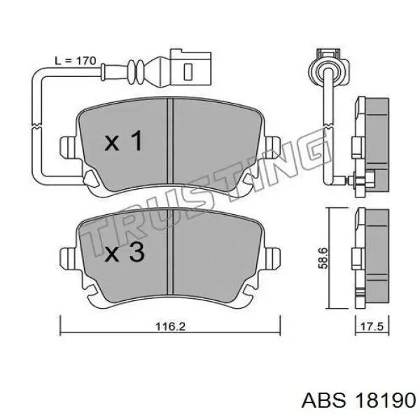 Купити 18190 ABS Ротор гальмівний