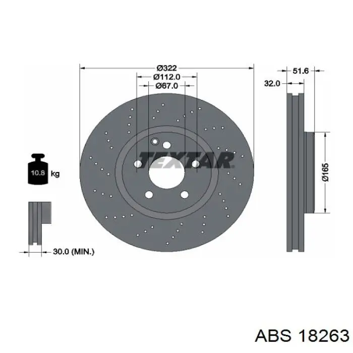 Диск переднього гальма Borg&beck BBD6116S ціна, від 119.65 USD