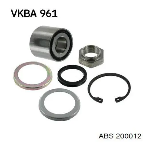Підшипник маточини задньої ABS 200012 ціна, від 12.52 USD