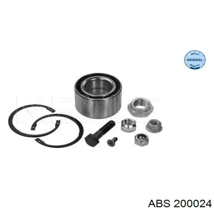 Комплект підшипник маточини передньої ABS 200024 ціна, від 12.13 USD