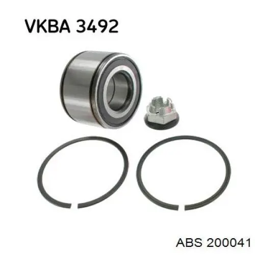 Комплект підшипник маточини передньої ABS 200041 ціна, від 25.25 USD