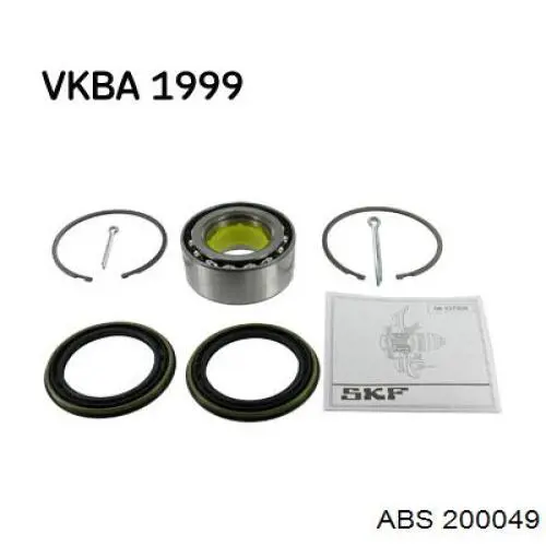 Комплект підшипник маточини передньої ABS 200049 ціна, від 14.72 USD