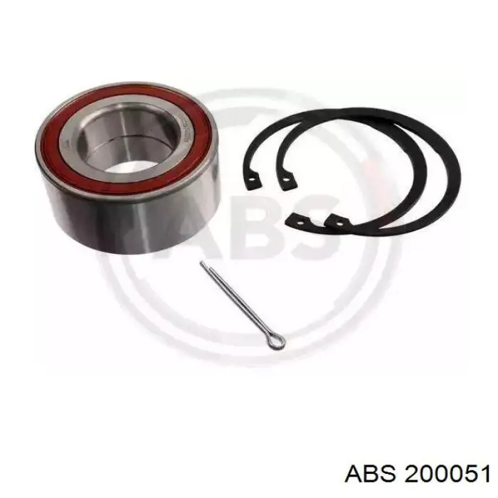 Комплект підшипник маточини передньої ABS 200051 ціна, від 13.64 USD