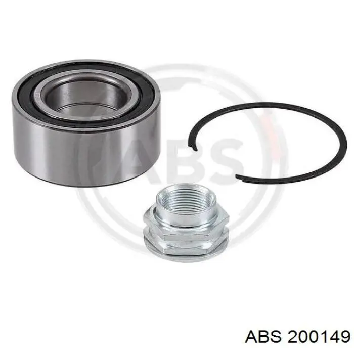 Комплект підшипник маточини передньої ABS 200149 ціна, від 12.25 USD