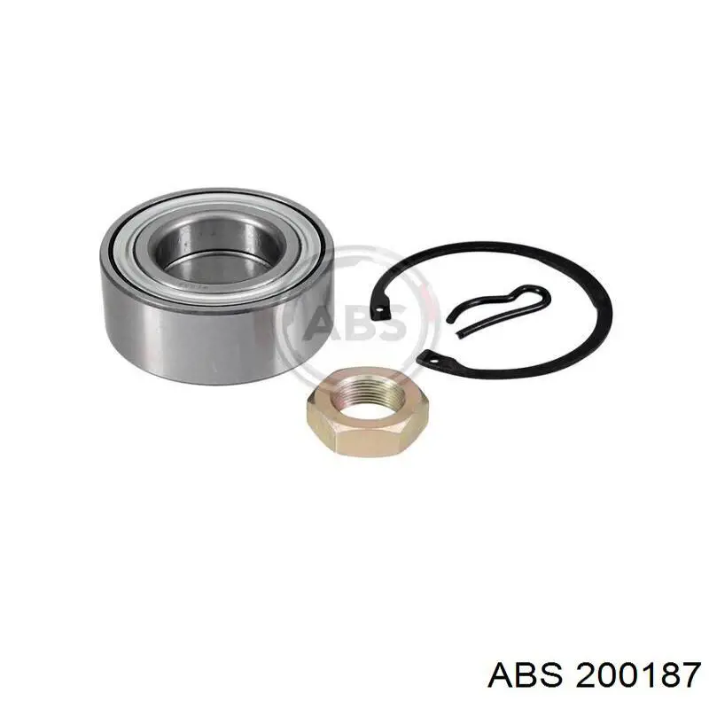 Комплект підшипник маточини передньої ABS 200187 ціна, від 19.59 USD