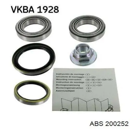 Купити 200252 ABS Підшипник ступиці передньої