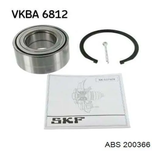 Купити 200366 ABS Підшипник ступиці передньої