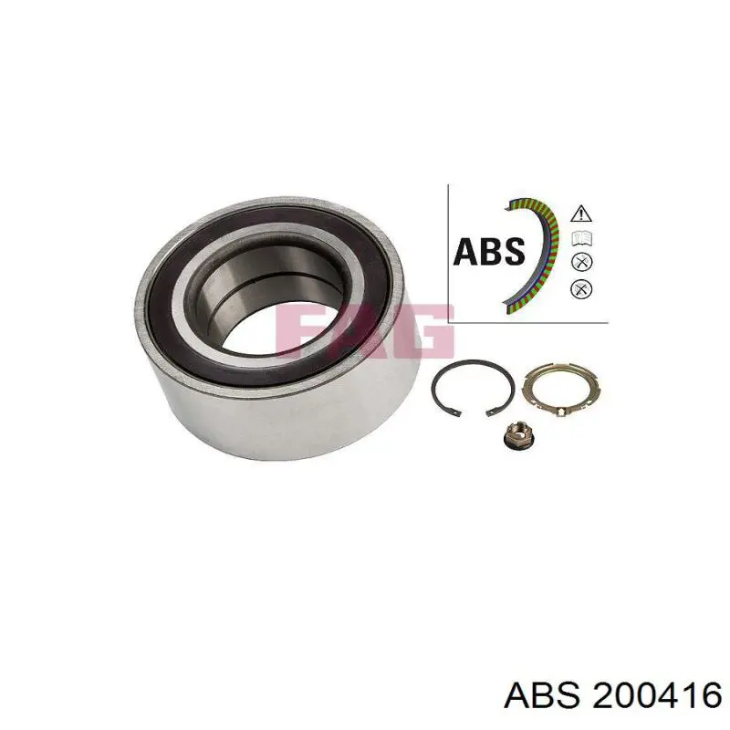 Купити 200416 ABS Підшипник ступиці передньої