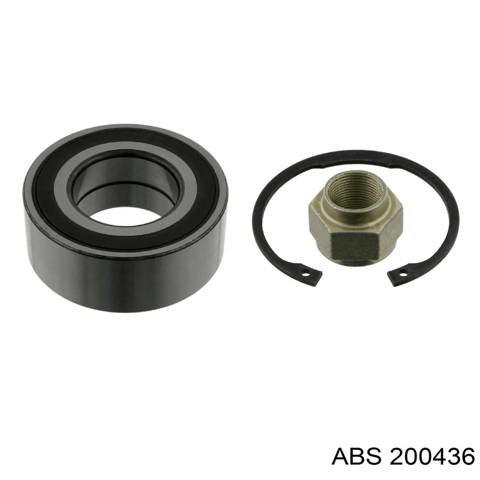 Комплект підшипник маточини передньої ABS 200436 ціна, від 14.72 USD