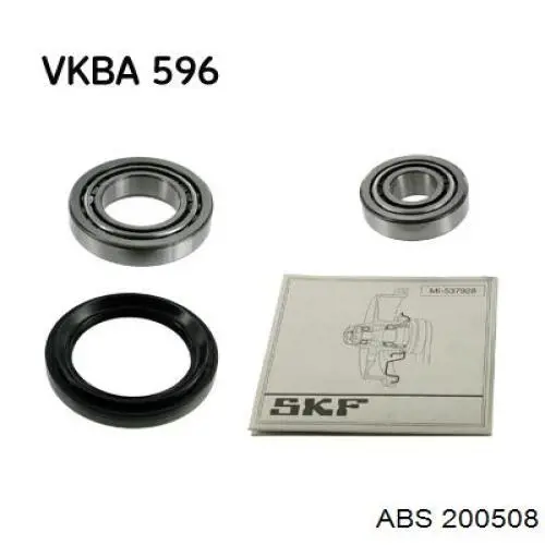 Комплект підшипник маточини передньої ABS 200508 ціна, від 12.26 USD