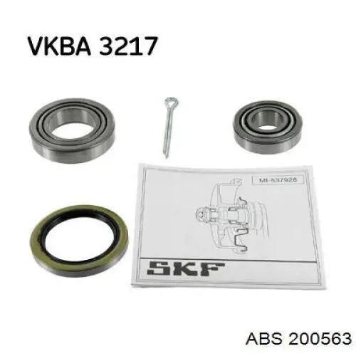 Підшипник маточини задньої ABS 200563 ціна, від 8.09 USD