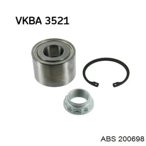 Підшипник маточини задньої ABS 200698 ціна, від 14.52 USD