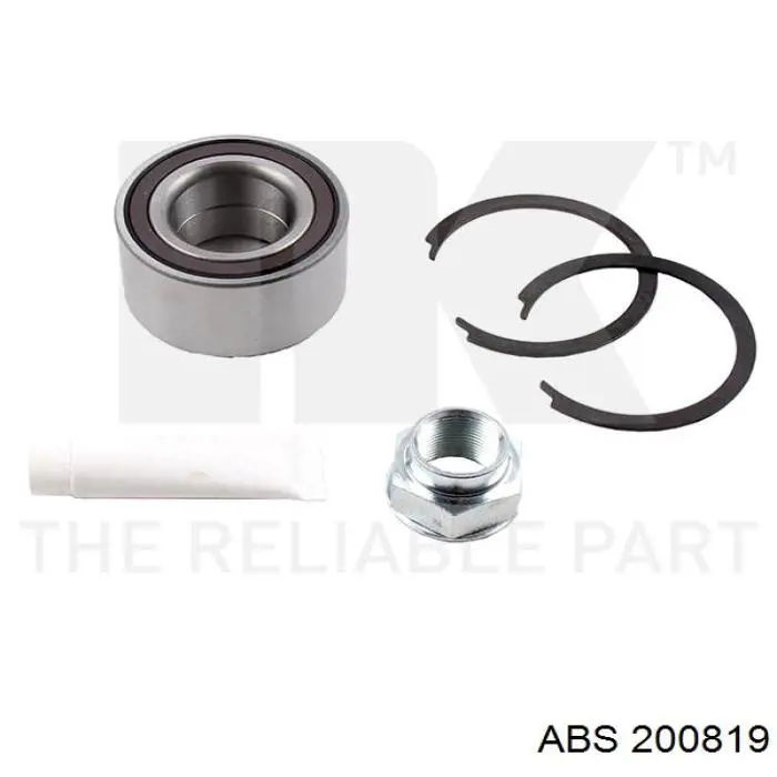 Комплект підшипник маточини передньої ABS 200819 ціна, від 16.97 USD
