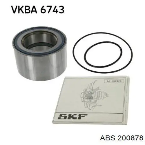 200878 ABS Підшипник ступиці задньої