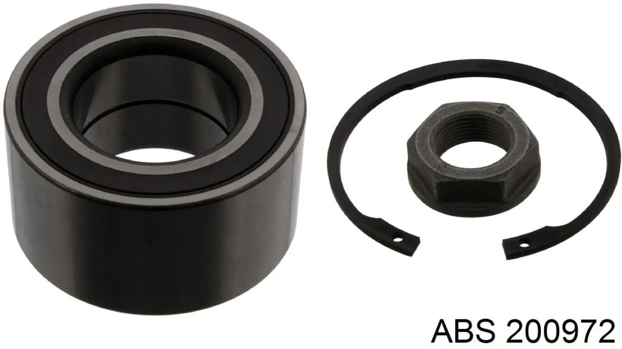 Комплект підшипник маточини передньої ABS 200972 ціна, від 19.50 USD