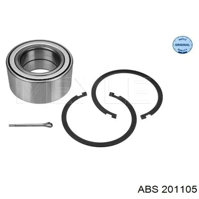 Комплект підшипник маточини передньої ABS 201105 ціна, від 15.26 USD