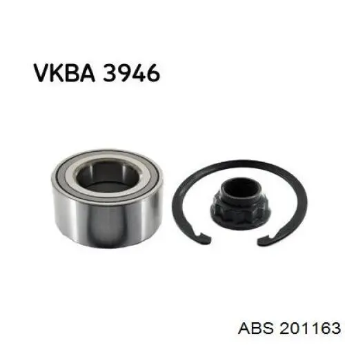 Купити 201163 ABS Підшипник ступиці передньої