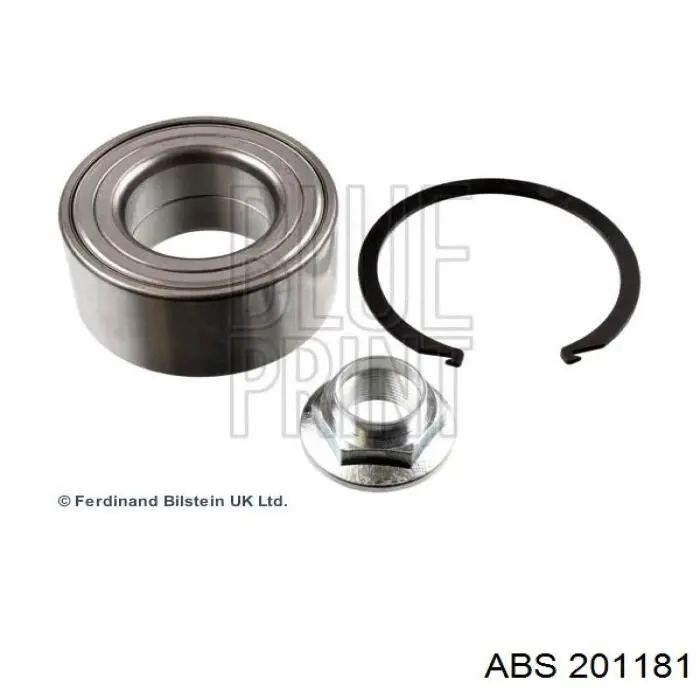 Комплект підшипник маточини передньої ABS 201181 ціна, від 16.86 USD